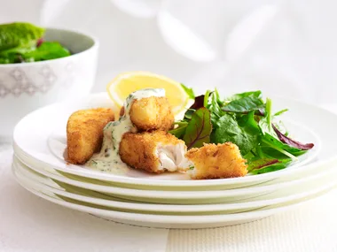 Fish fingers with tartare sauce