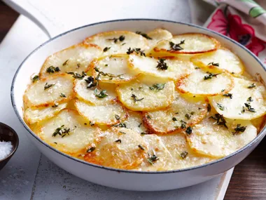 Golden potato cake