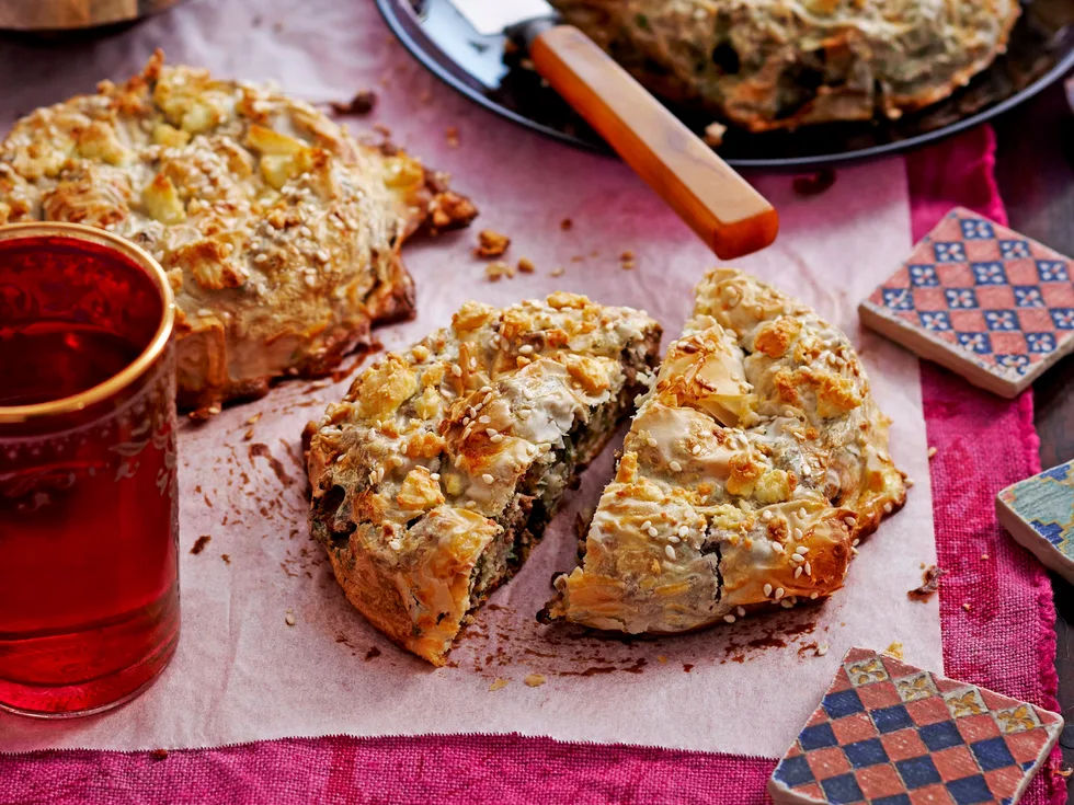 Turkish meat pie