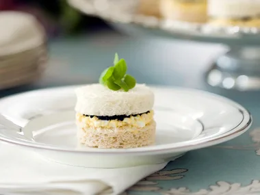 egg and caviar sandwiches