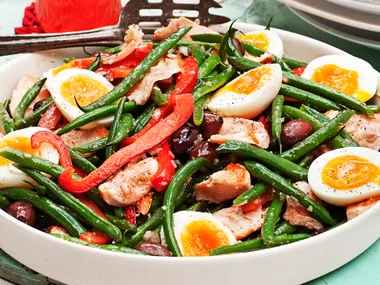 salmon nicoise salad