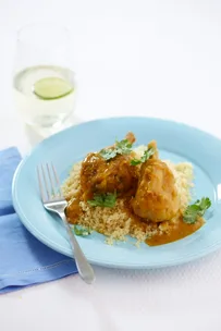 Apricot chicken with couscous