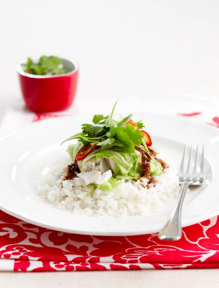 Asian fish cabbage rolls