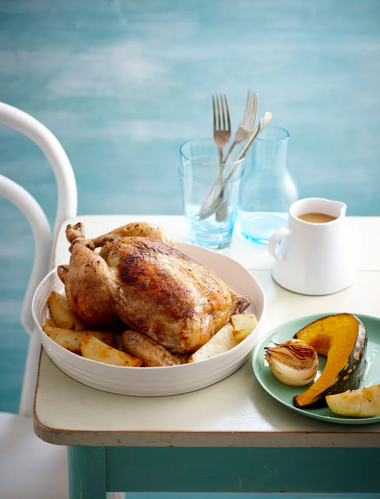 Baked chicken and vegies