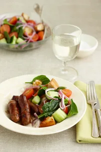 Balsamic glazed chipolatas