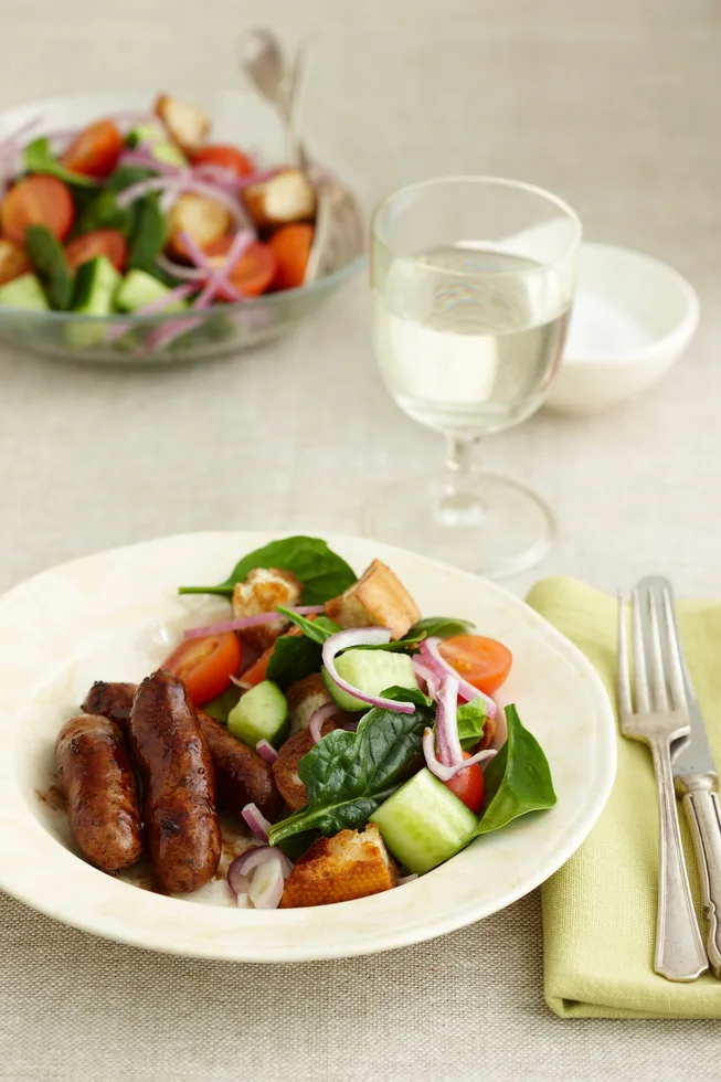 Balsamic glazed chipolatas