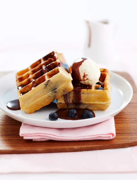 Blueberry waffles