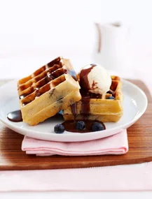 Blueberry waffles