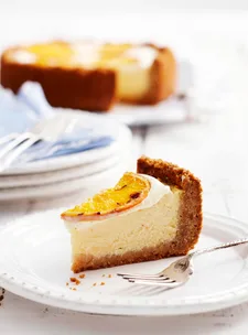 Baked yoghurt orange cheesecake