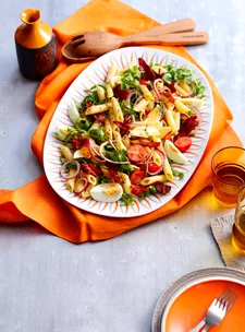 Caesar pasta salad