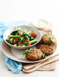 Japanese-style salmon patties