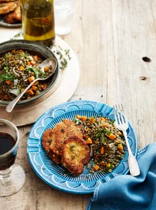 Lemon crumbed quail