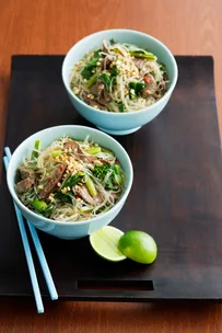 Lemongrass beef and noodles