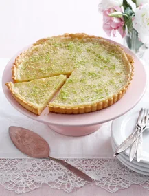 Lime coconut tart