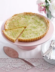 Lime coconut tart