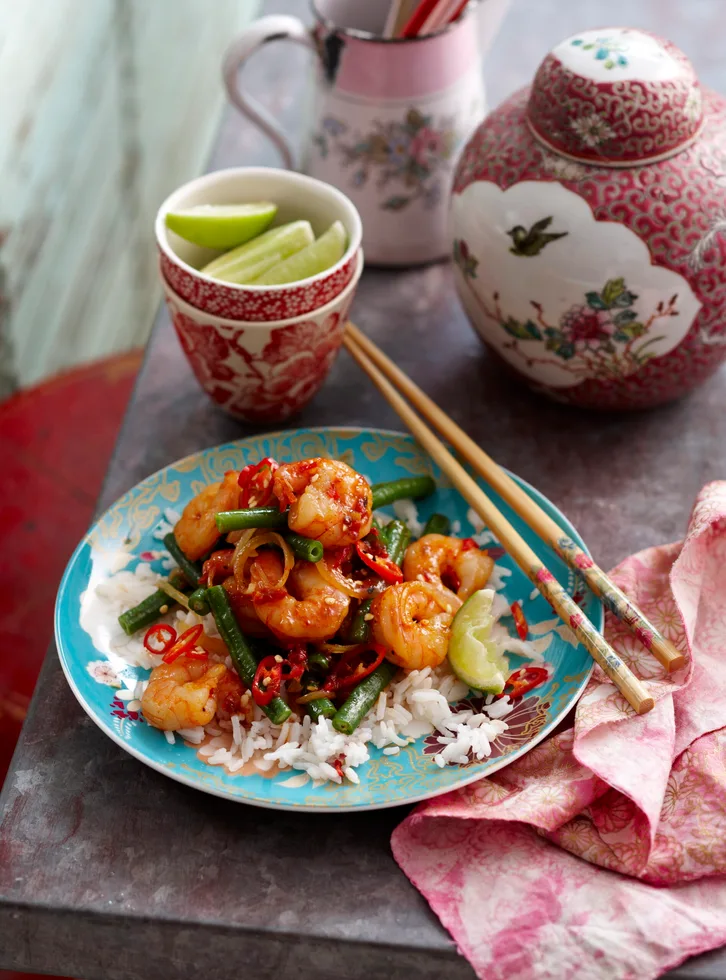 Malaysian sambal prawns