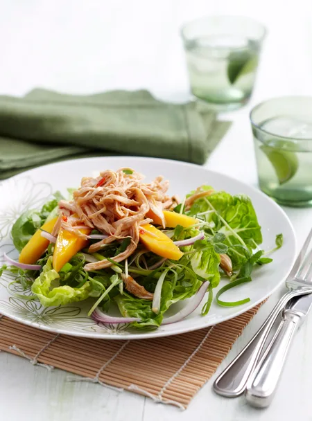 Mango chicken Thai salad