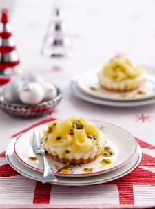 Mango passionfruit tarts
