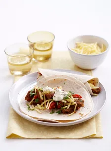 Mexican beef fajitas