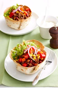 Mexican Beef salad bowls