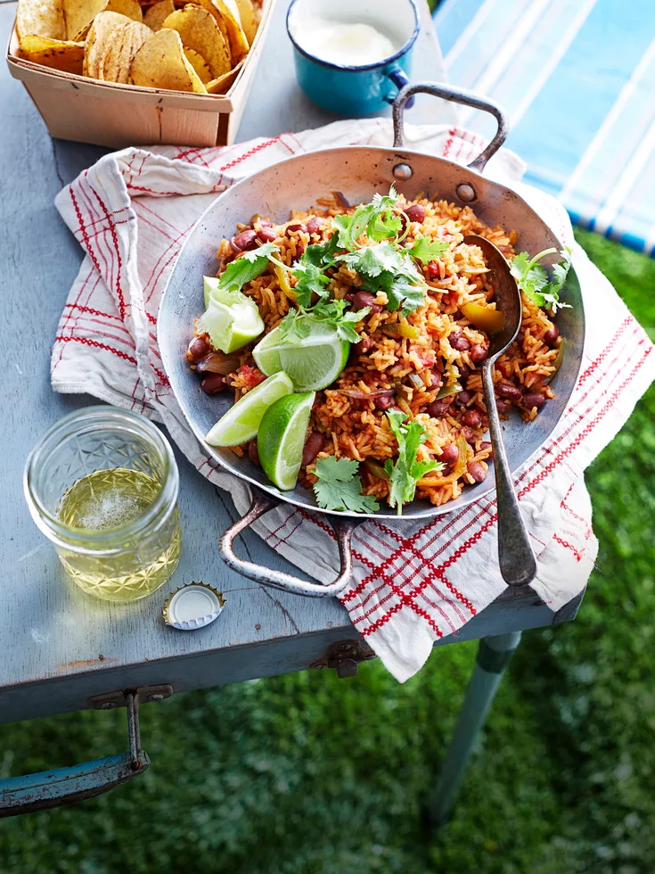 Mexican rice and beans