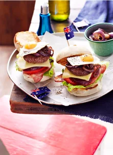 Mini Aussie burgers with the lot