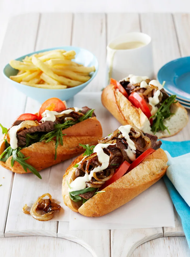 Minute steak rolls