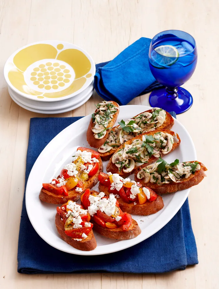 Mix and match bruschetta