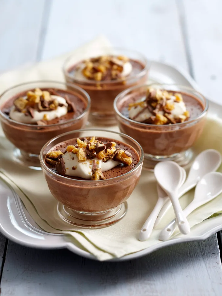Mocha honeycomb mousse