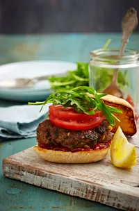Moroccan lamb burgers