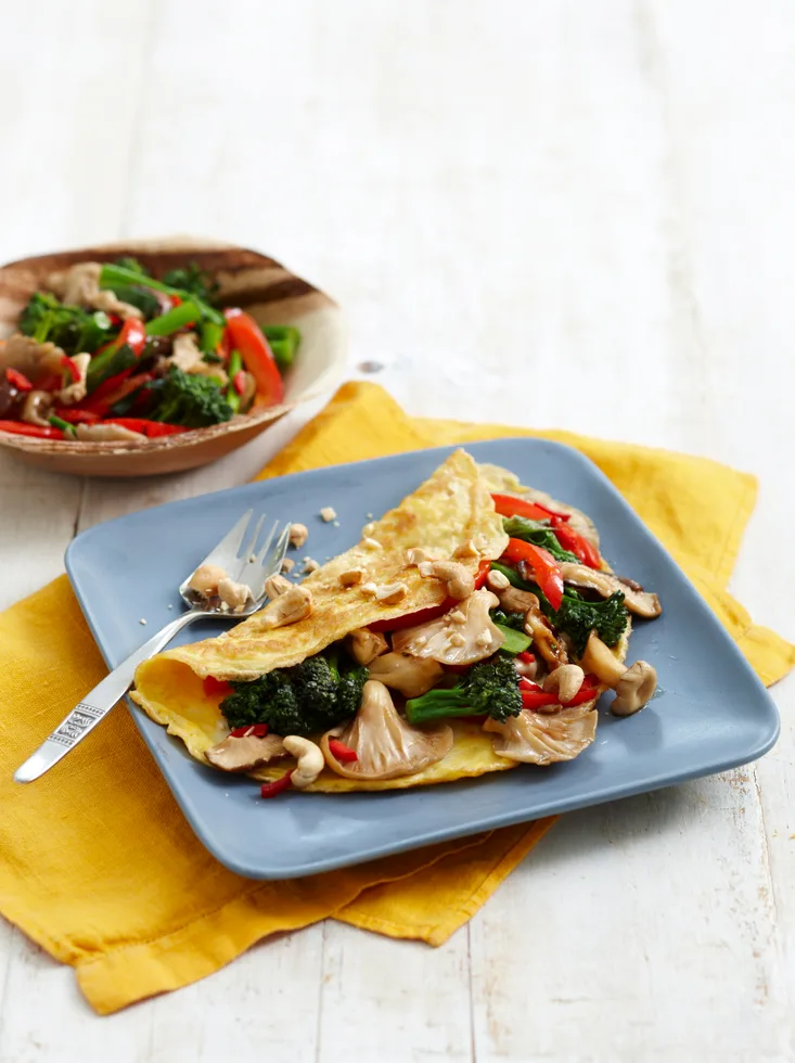 Mushroom omelette