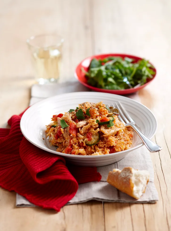 One-pot rice and chicken