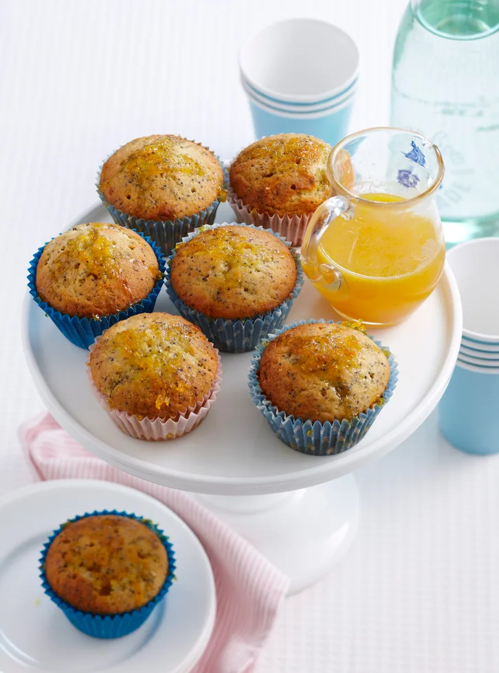 Orange and poppyseed cupcakes