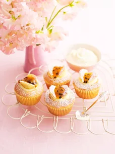 Orange and passionfruit butterfly