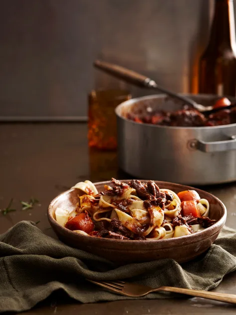 Oxtail and stout ragu