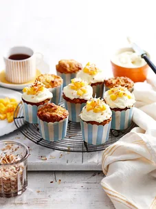 Papaya and citrus muffins