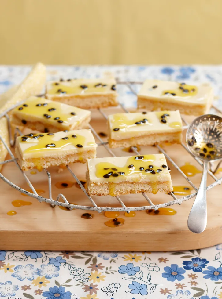 Passionfruit slice