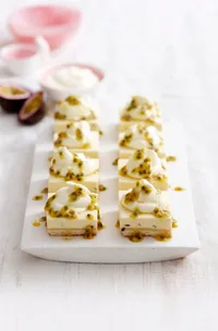 Passionfruit slice
