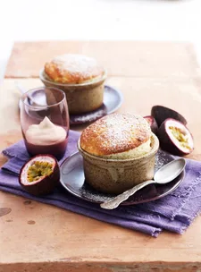 Passionfruit souffle