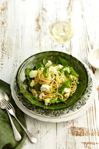 Pea, mint and ricotta pasta