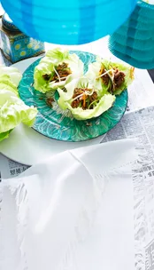 Peking duck san choy bow