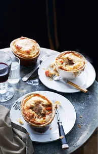 Pork and cider pot pies
