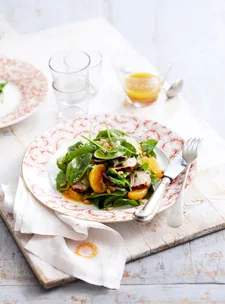 Pork and mandarin salad