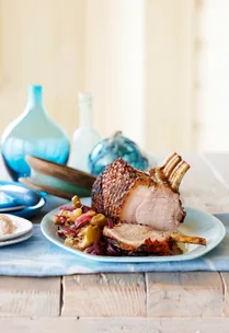 Pork Rack with apples