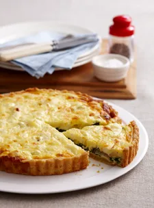 Potato and silverbeet pie