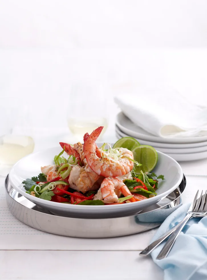 Prawn and bug entree salad