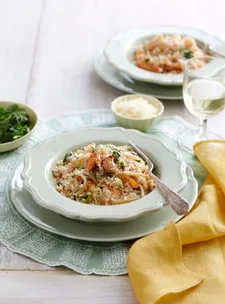 Prawn and fennel risotto
