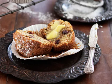 Cranberry and pecan bran muffins