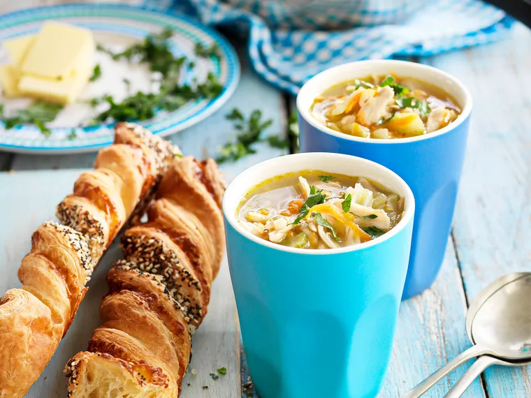 Chicken and barley soup