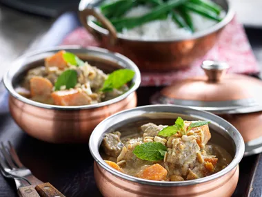 Creamy lamb, kumara and ginger korma